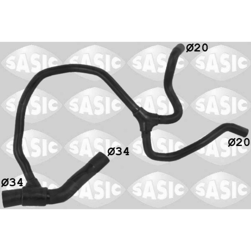SASIC 3406350 Tubería de radiador