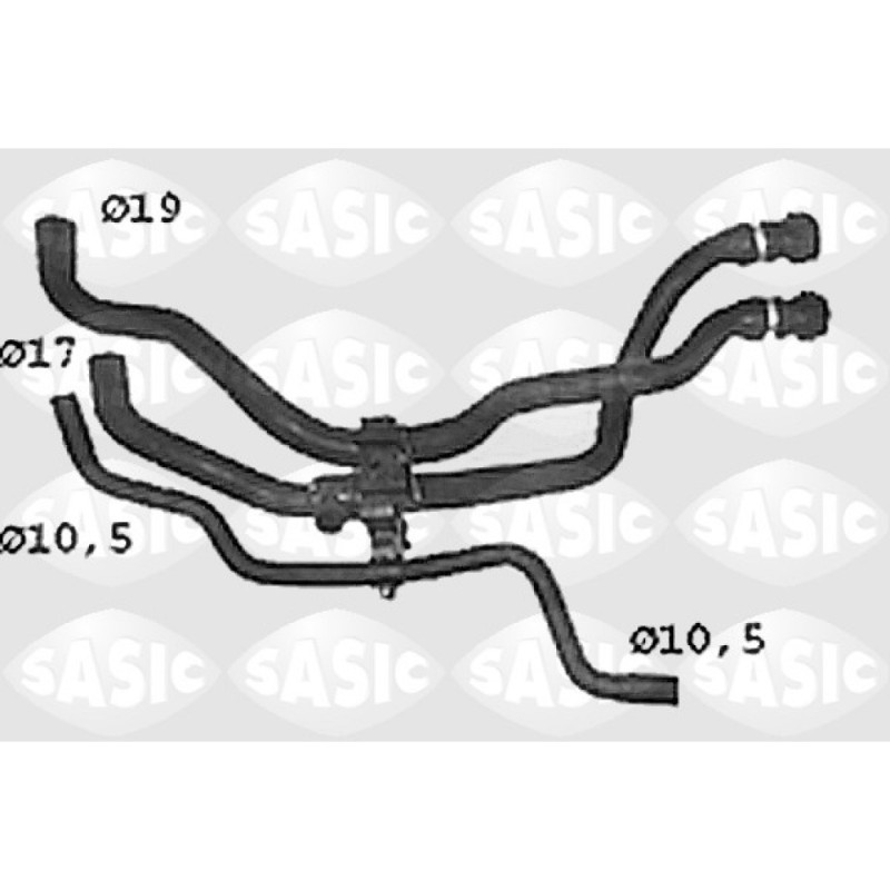SASIC SWH4308 Tubería de radiador