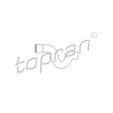 TOPRAN 205 710 Tubería de radiador