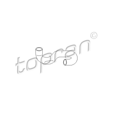 TOPRAN 206 704 Tubería de radiador