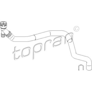 TOPRAN 112 020 Tubería de radiador