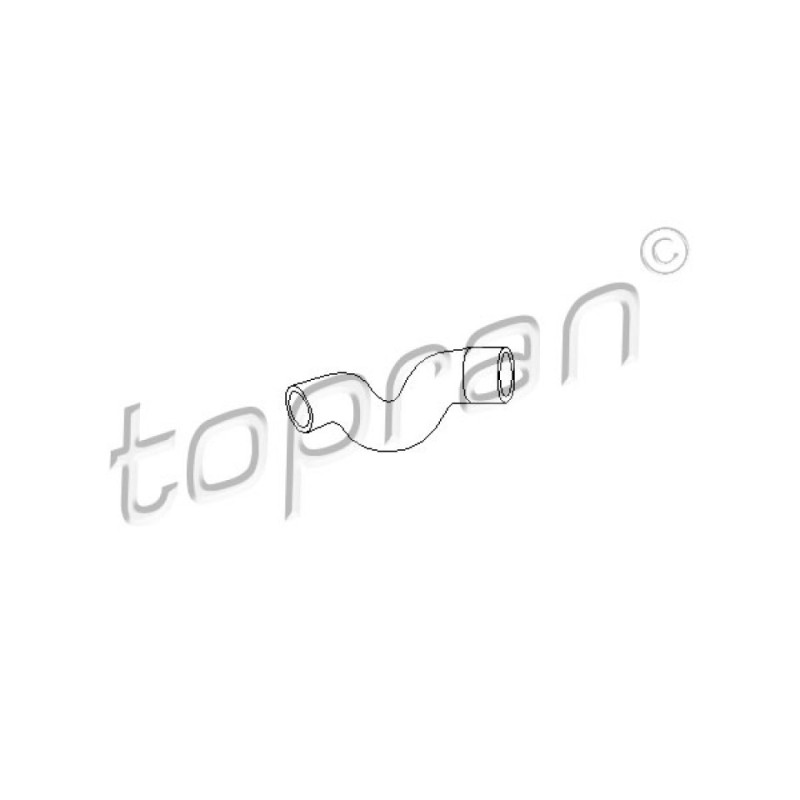TOPRAN 205 713 Tubería de radiador