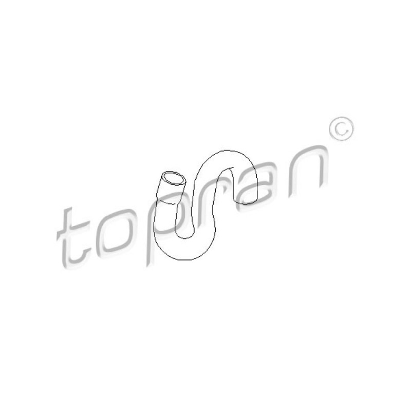 TOPRAN 206 703 Tubería de radiador