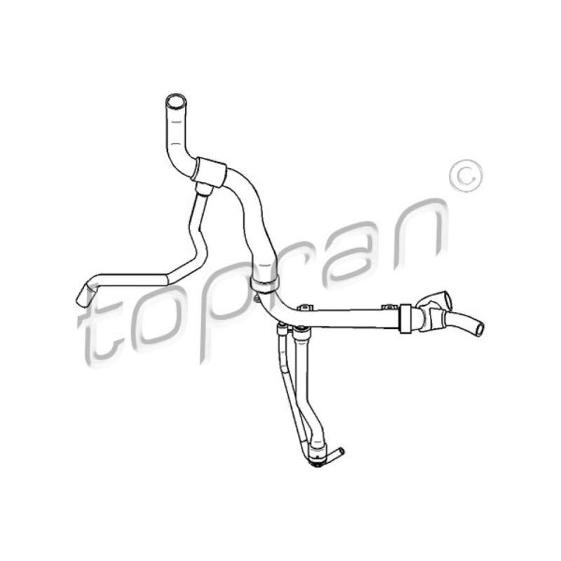 TOPRAN 207 717 Radiator Hose