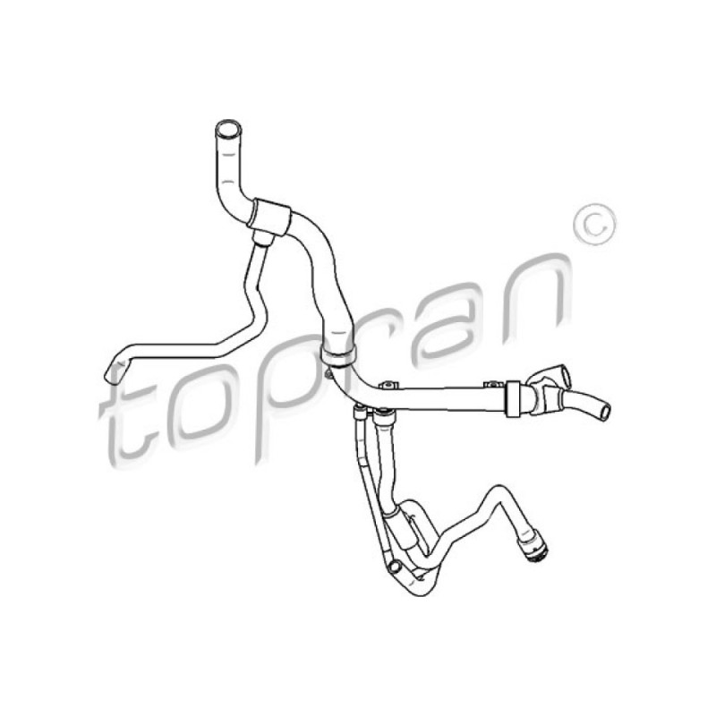 TOPRAN 207 731 Kühlerschlauch
