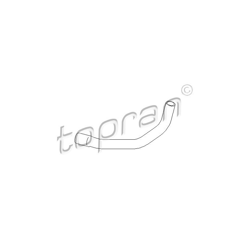TOPRAN 301 437 Przewód elastyczny chłodnicy
