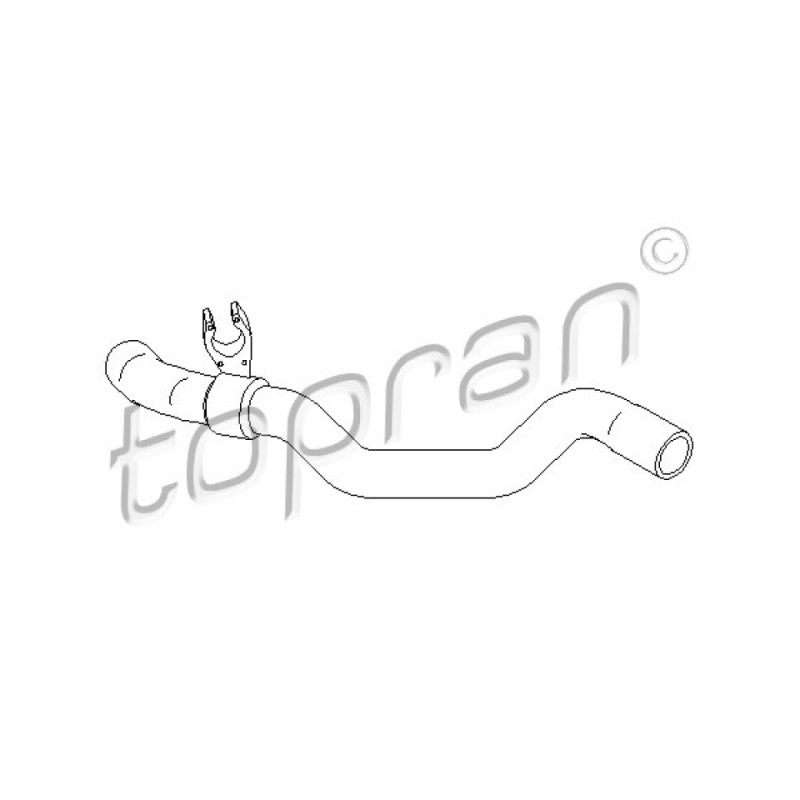 TOPRAN 700 510 Tubería de radiador