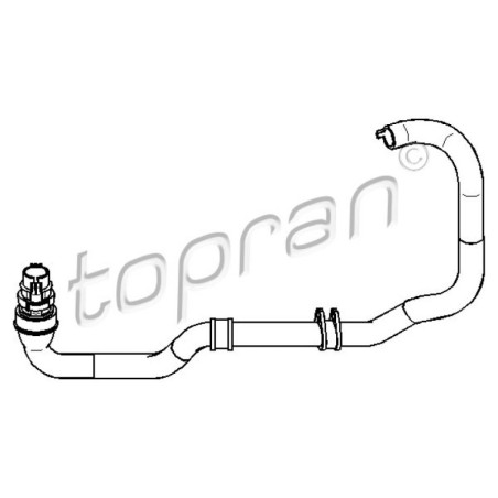 TOPRAN 722 271 Radiator Hose