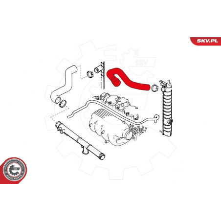 ESEN SKV 24SKV328 Durite de radiateur