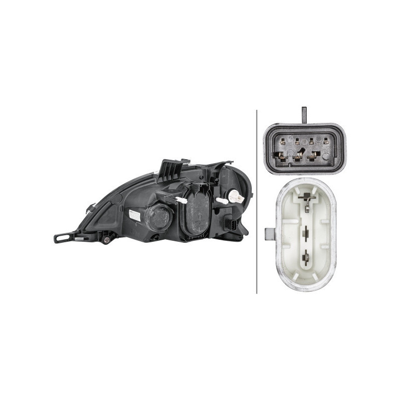 Faro Fanale Anteriore Destra per - HELLA 1EA 963 130-461