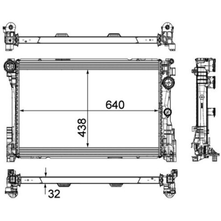 MAHLE ORIGINAL CR 1684 000P Chladič motora