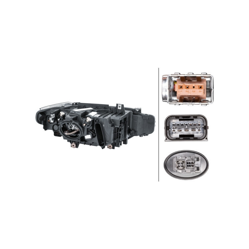 Reflektor lewy dla - HELLA 1EL 354 983-111