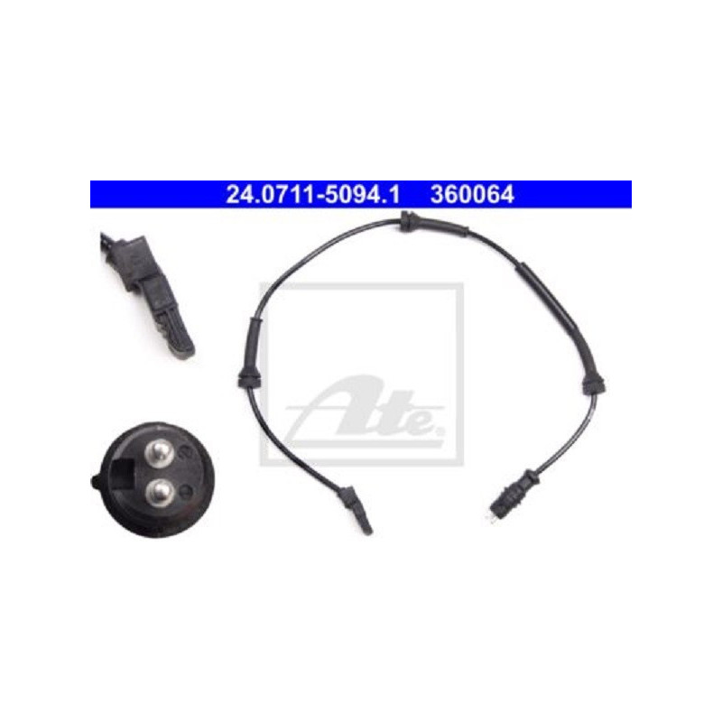 Vorne ABS Sensor für Renault Espace Laguna Vel Satis ATE 24.0711-5094.1