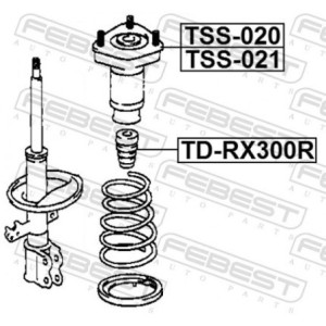 FEBEST TD-RX300R Doraz odpruženia