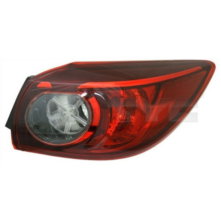 Lampa Tylna Prawa dla Mazda 3 III Hatchback (2013-2016) TYC 11-14095-05-2
